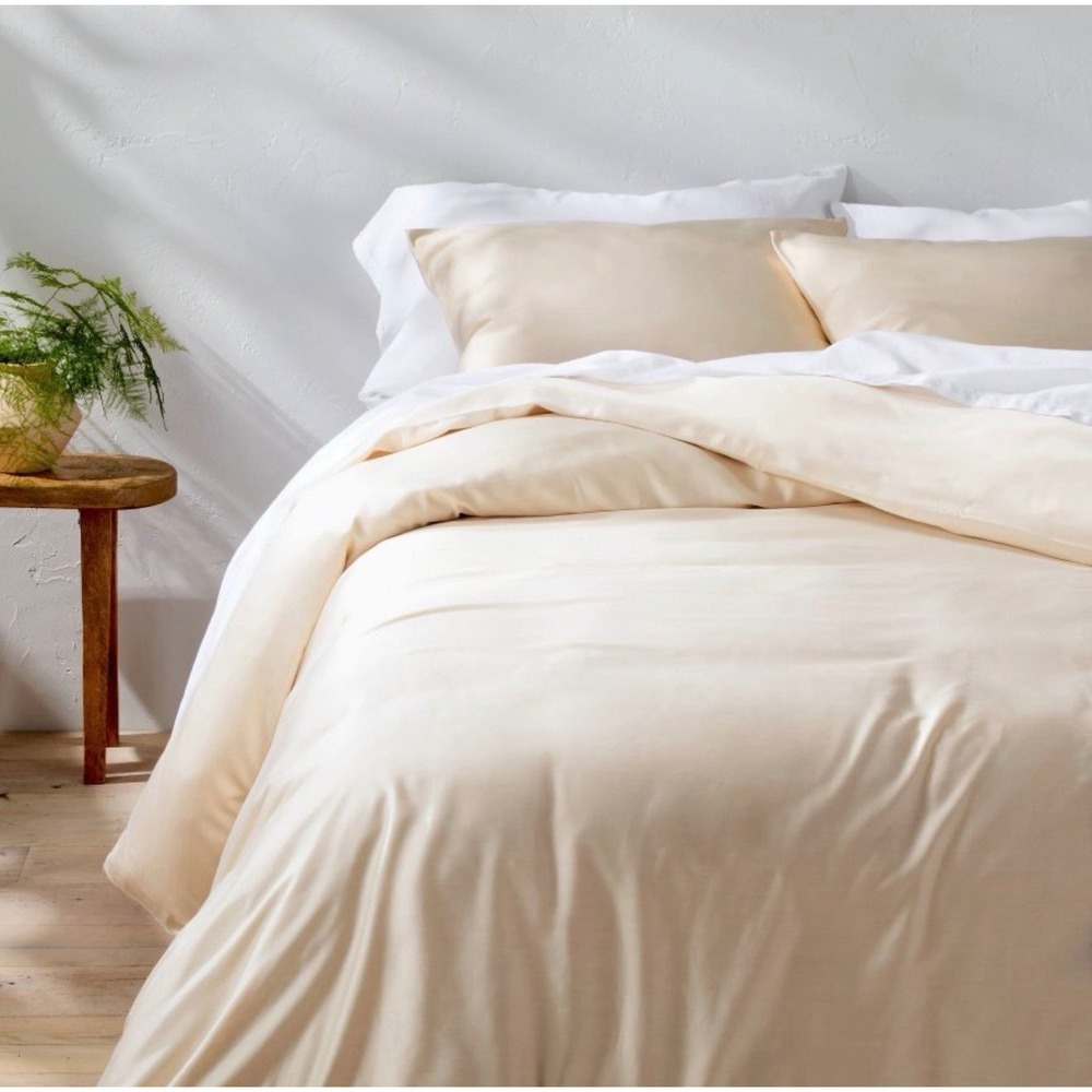 Casaluna Rayon Bamboo Duvet Cover Natural King